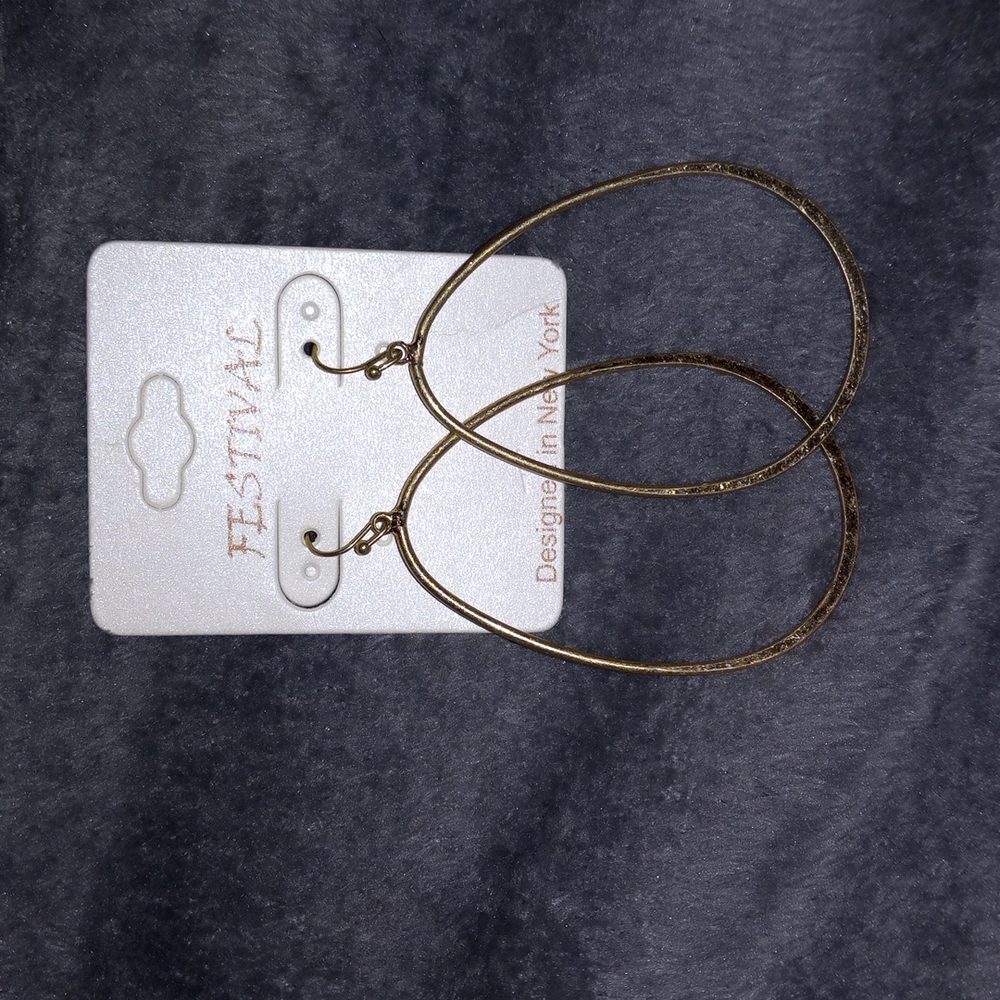 Large Teardrop Hoop Earrings 27